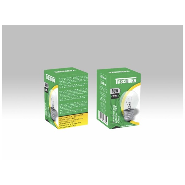 Encontraproduto.com.br - Lâmpada Bolinha Clara E27 40w 127v Taschibra
