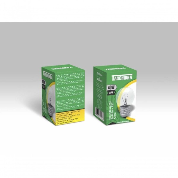 Encontraproduto.com.br - Lâmpada Bolinha Clara E27 40w 127v Taschibra