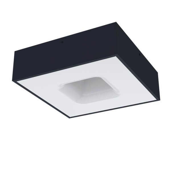 Encontraproduto.com.br - Plafon Taschibra Waffle Led Quadrado Bivolt 6500k Luz Branca Bivolt Preto