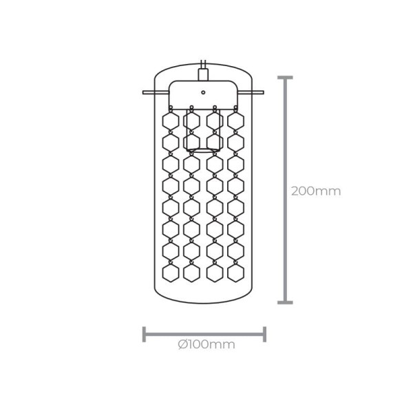 Encontraproduto.com.br - Lustre Pendente Taschibra Alexia Transparente E27 Bivolt