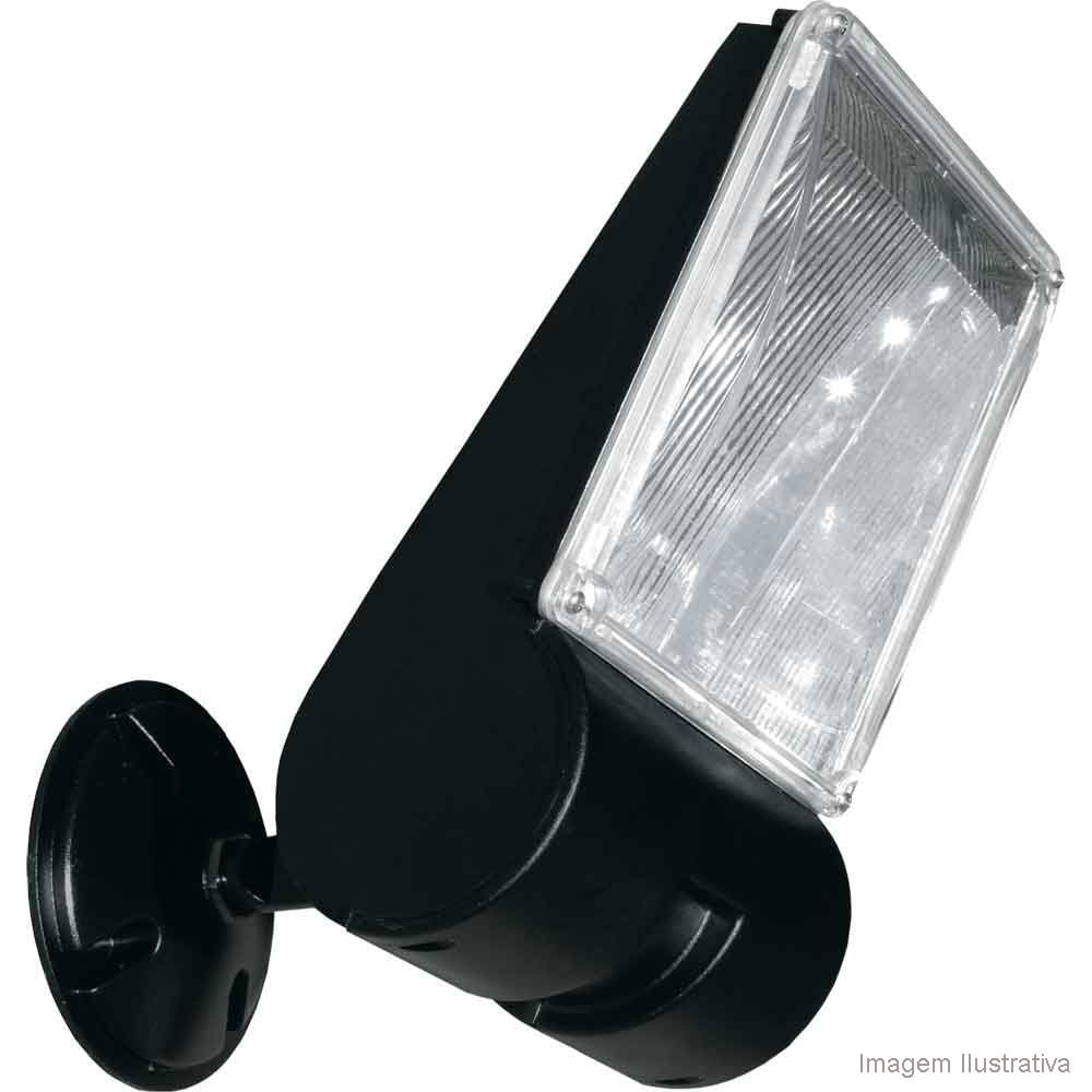 Refletor de sobrepor E27 15W preto Taschibra