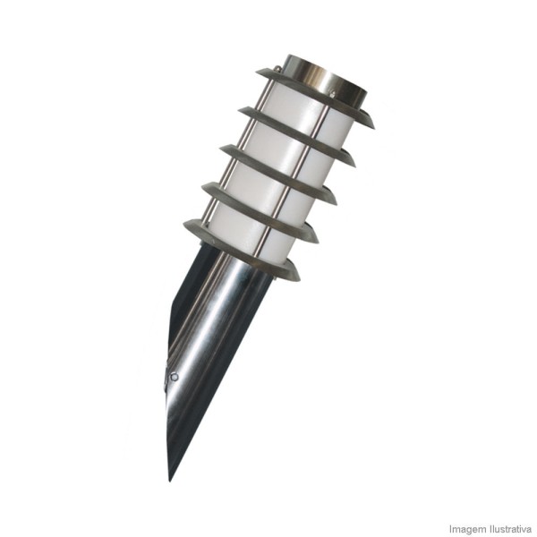 Encontraproduto.com.br - Arandela de inox chanfrada 60W Taschibra