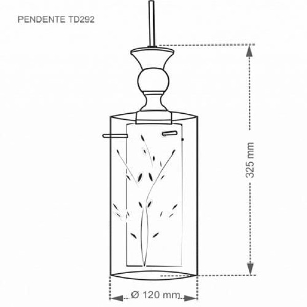 Encontraproduto.com.br - lustre td292/1 taschibra