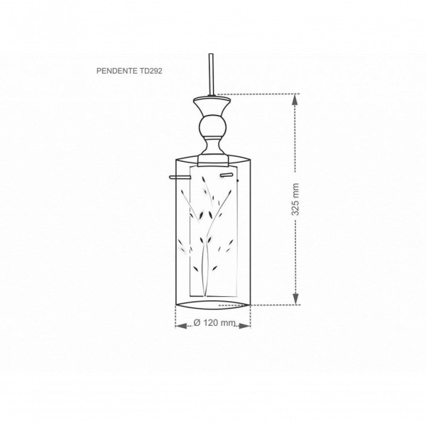 Encontraproduto.com.br - lustre td292/1 taschibra