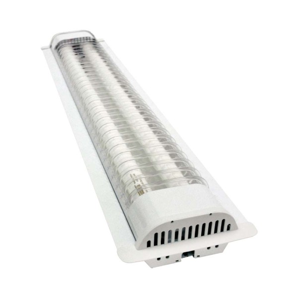 Encontraproduto.com.br - Luminária de embutir com 2 lâmpadas 36W branca Taschibra