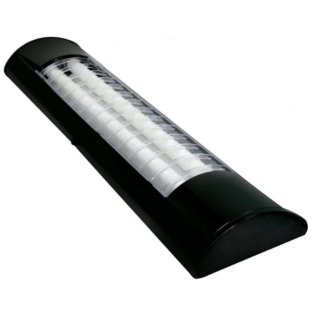 Luminária Brilhare com 2 lâmpadas 18W preta bivolt Taschibra