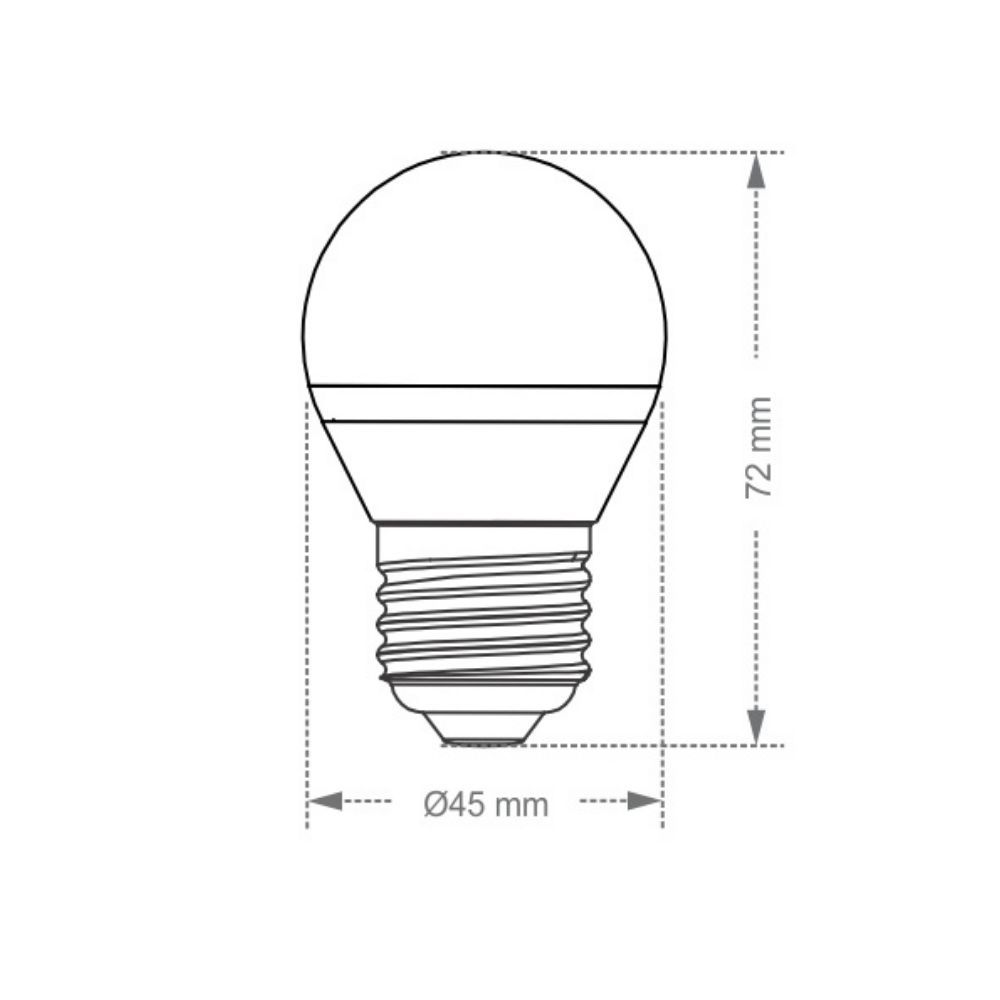 Encontraproduto.com.br - Lâmpada Led Taschibra Bolinha Tbl 1w Colorida E27 110v Verde