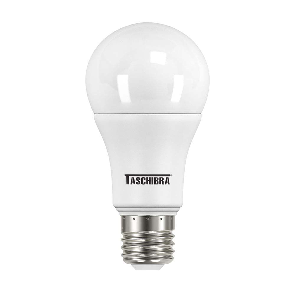 Lâmpada LED E27 8W 3000K TRL bivolt amarela Taschibra
