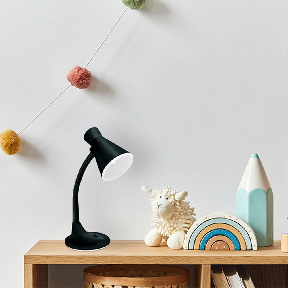 Encontraproduto.com.br - Luminária de Mesa TLM03 15W Preto Taschibra