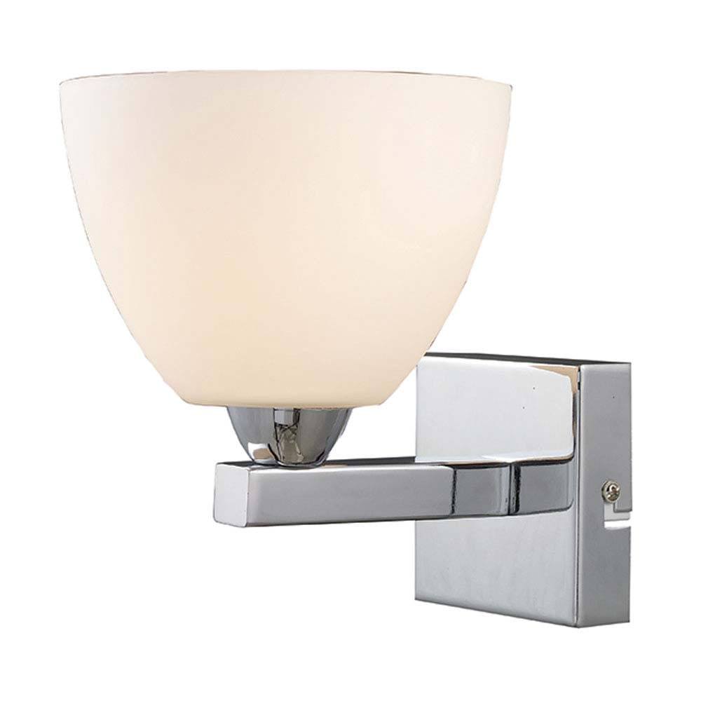 Arandela Duna para 1 lâmpada E14 40W branca fosca Taschibra