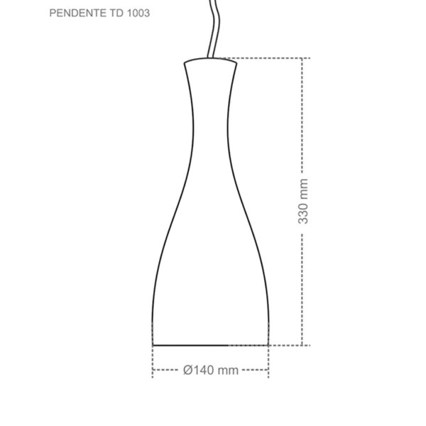 Encontraproduto.com.br - Pendente Design Td1003Preto Taschibra