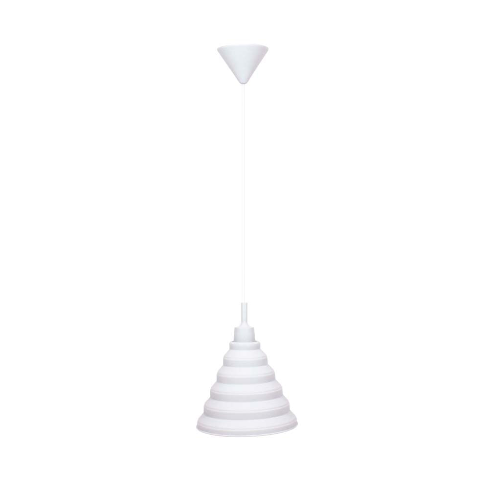 Pendente de silicone para 1 lâmpada E27 40W Make Color branco Taschibra