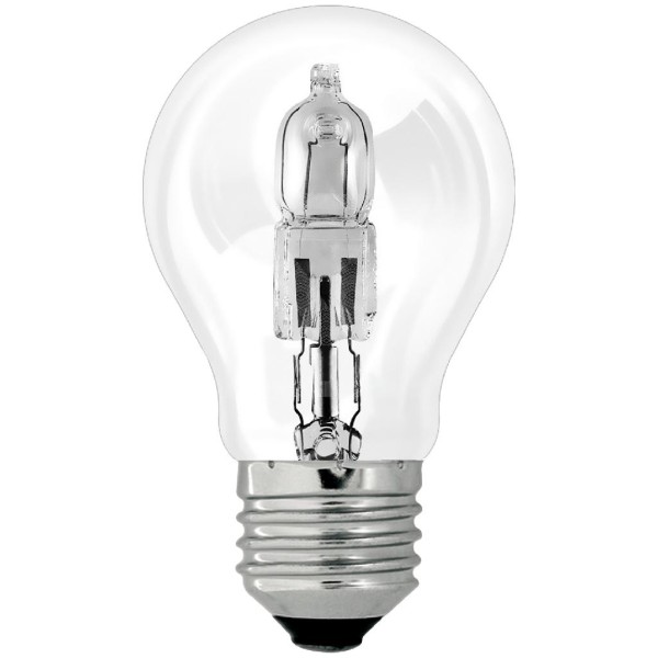 Encontraproduto.com.br - Lâmpada Halógena Taschibra A55 42W E27 2700K Luz Amarela