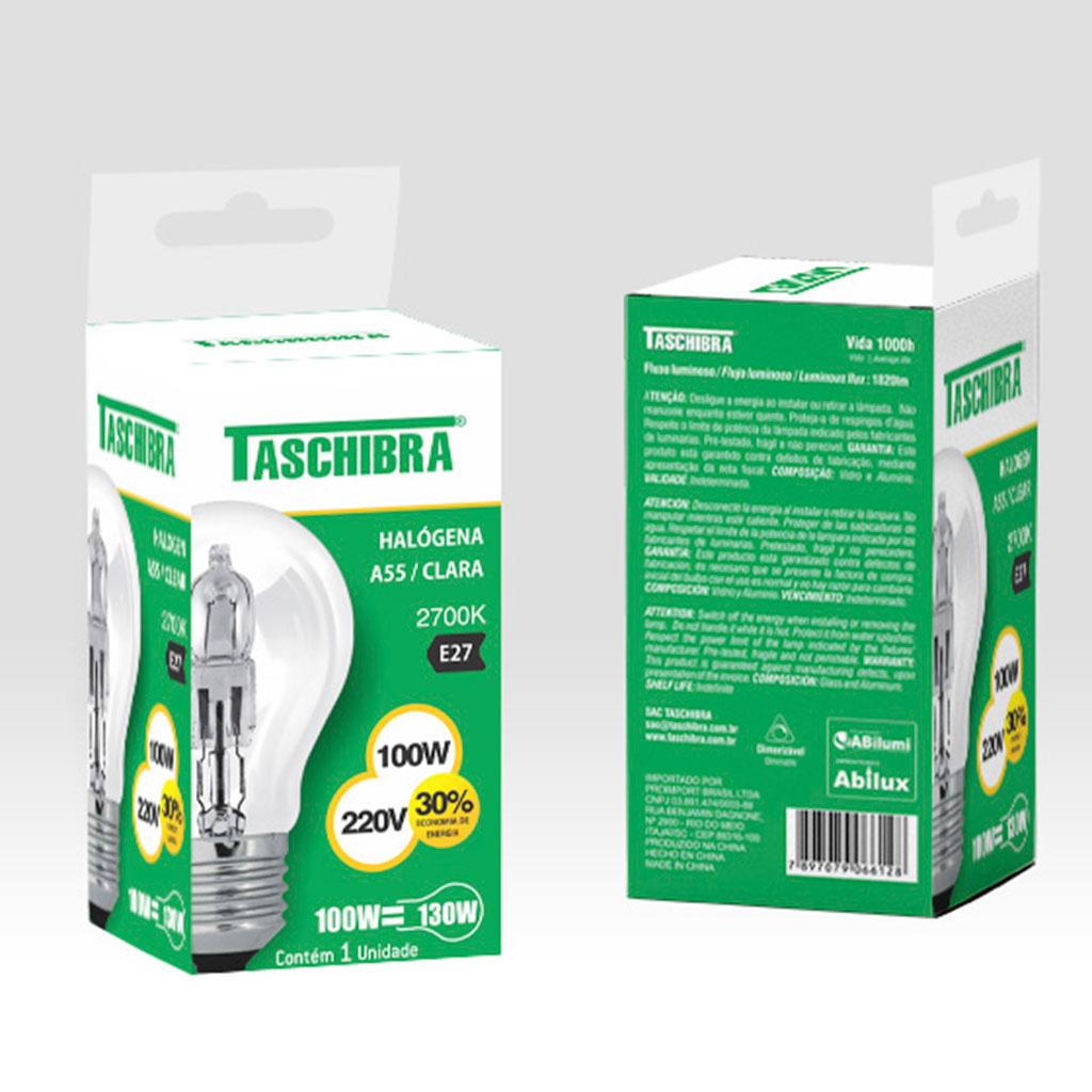 Encontraproduto.com.br - Lâmpada Halógena A55 100W Taschibra