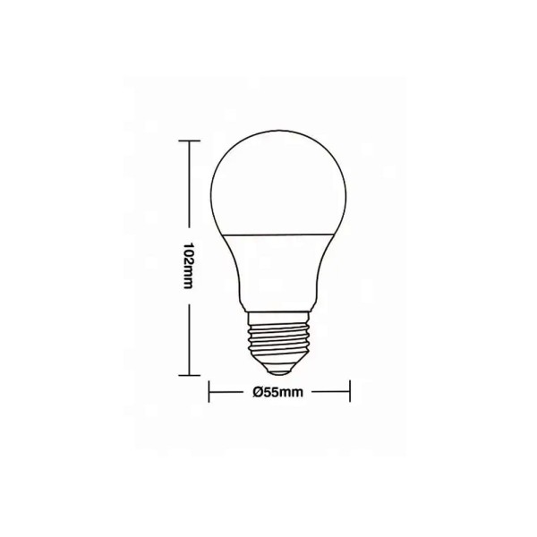 Encontraproduto.com.br - Lâmpada Bulbo 4,9W 6500K TK30 Taschibra
