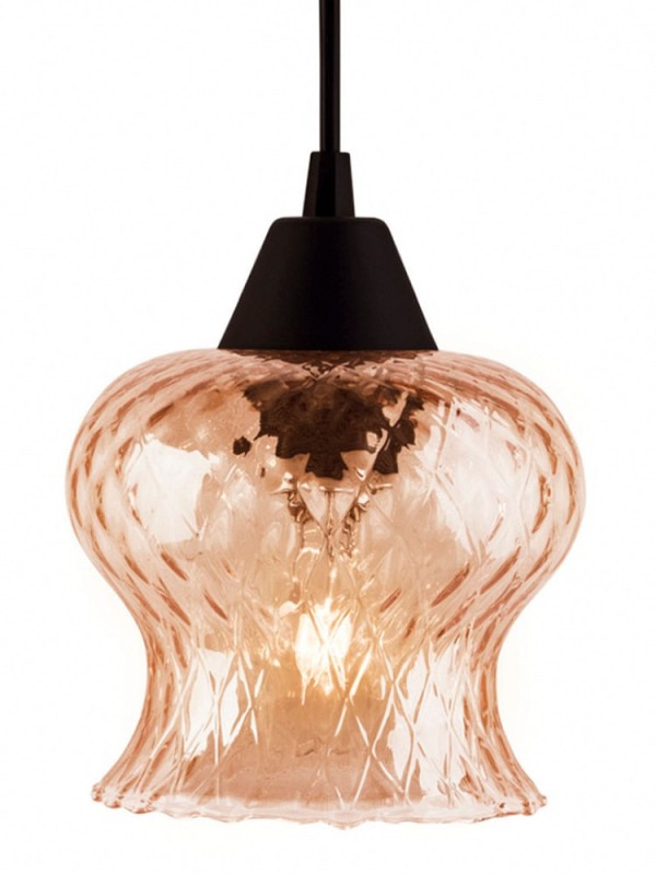 Encontraproduto.com.br - Lustre Pendente Taschibra Aisha Boreal Conhaque E27 Bivolt