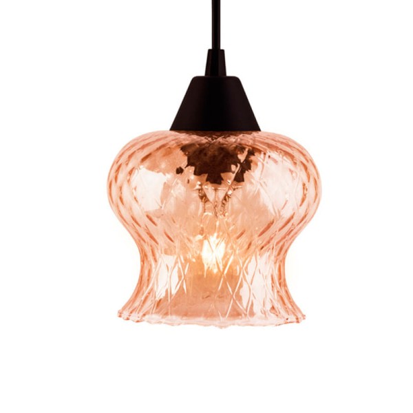 Encontraproduto.com.br - Lustre Pendente Taschibra Aisha Boreal Conhaque E27 Bivolt