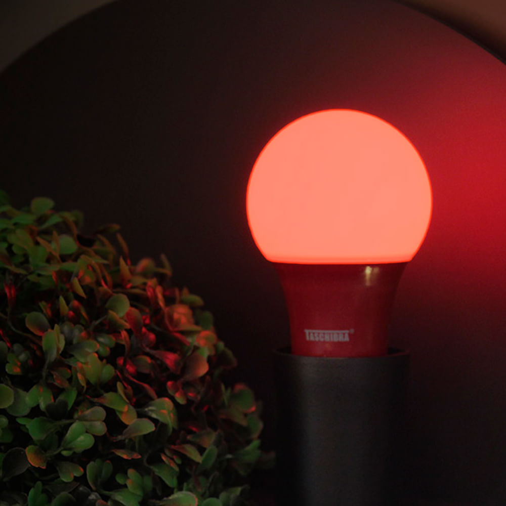 Encontraproduto.com.br - Lâmpada de led tkl colors bivolt vermelha - taschibra