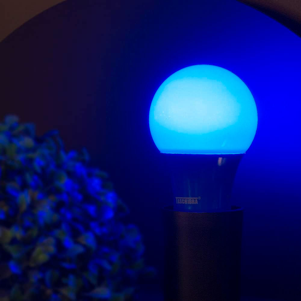 Encontraproduto.com.br - Lâmpada Led Tkl Colors Azul  Taschibra
