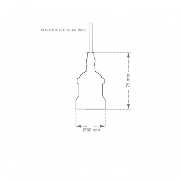 Encontraproduto.com.br - Pendente Taschibra Dot Metal Indie E27 Bivolt Cromado