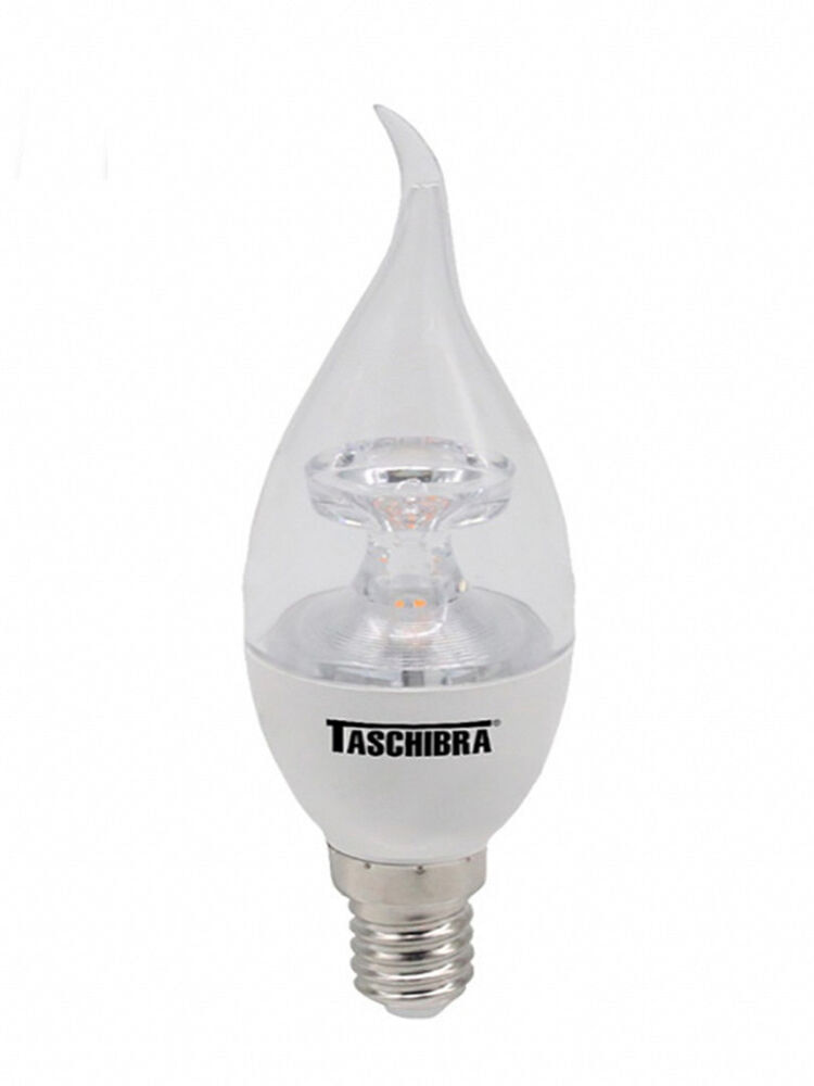Encontraproduto.com.br - Lâmpada Led Vela Bico Torcido Tvl 3w Taschibra E14/e27 Bivolt 2700k Luz Quente