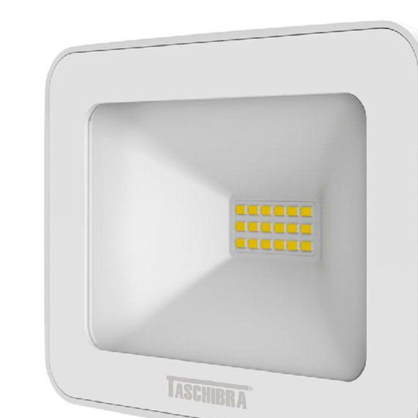 Encontraproduto.com.br - Refletor TR Led Slim 20W 3000K Branco - Taschibra.
