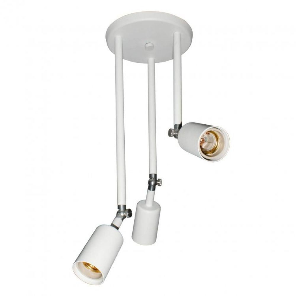 Encontraproduto.com.br - Plafon Taschibra Pointer Triplo 3xe27 Bivolt Branco