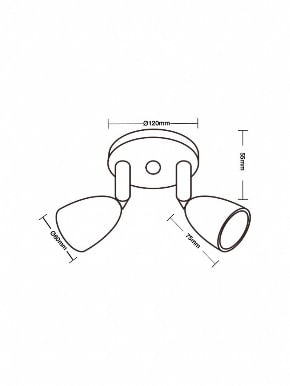 Encontraproduto.com.br - Spot Led Taschibra Direct Mr16 Base Circular 2x4w