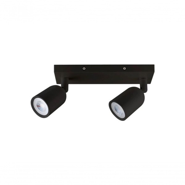 Encontraproduto.com.br - Trilho 2 Lâmpadas LED 8W Direct Linear 6500K Preto Luz Branca Taschibra