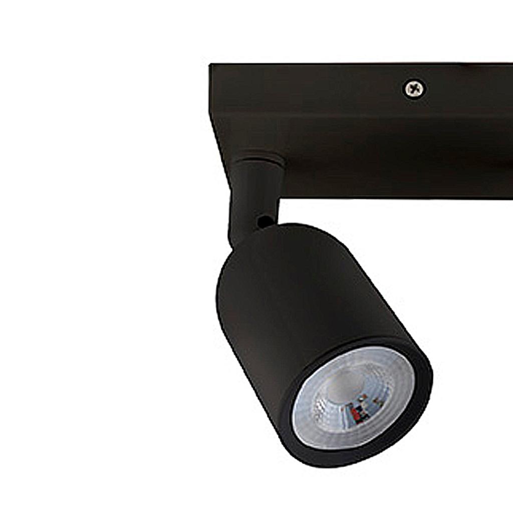 Encontraproduto.com.br - Trilho 3 Lâmpadas LED 12W Direct Linea 3000K Preto Luz Amarela Taschibra