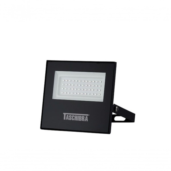 Encontraproduto.com.br - Refletor Taschibra Led Tr Slim 50W Luz Branco Quente 3000K Branco Bivolt
