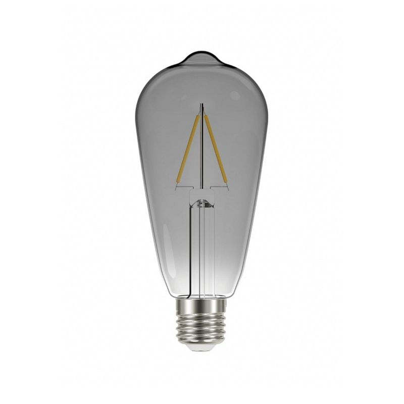Encontraproduto.com.br - Lâmpada Led Taschibra Filamento Vintage ST64 Fumê 3W E27 Bivolt