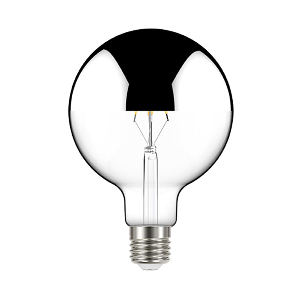 Encontraproduto.com.br - Lâmpada Led Filamento G125 Defletora Espelhada Taschibra E27 Bivolt