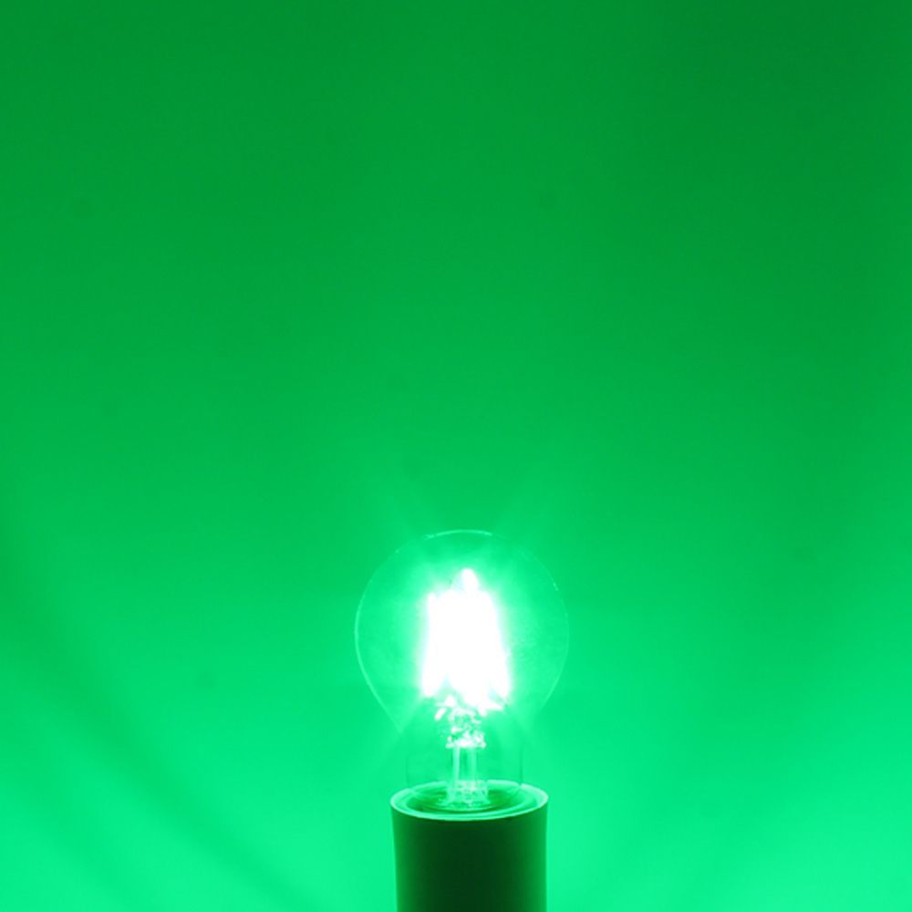 Encontraproduto.com.br - Lâmpada Led Taschibra Filamento Color A60 E27 Bivolt Verde