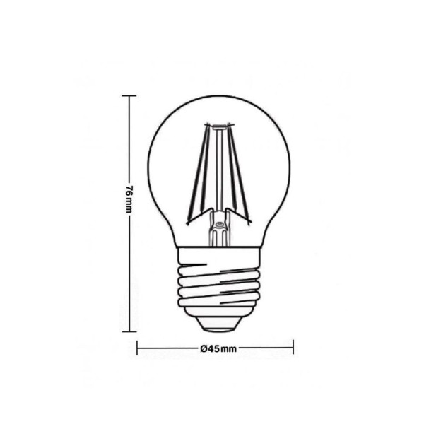 Encontraproduto.com.br - lampada filamento led color g45 taschibra