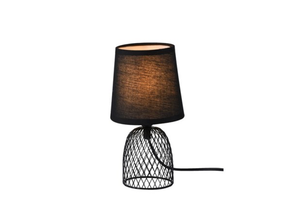 Encontraproduto.com.br - Abajur Glenda E27 Preto Taschibra Brasilux