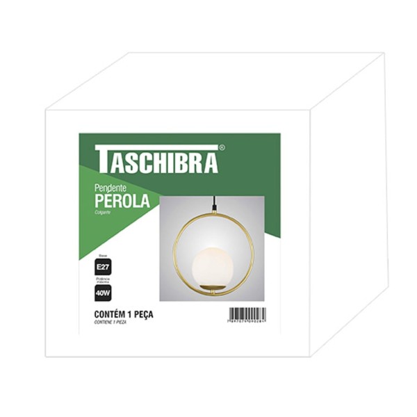 Encontraproduto.com.br - Pendente Pérola 1XE27 - TASCHIBRA