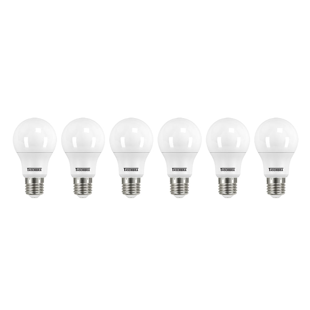 Encontraproduto.com.br - Kit 6 Lâmpadas Led Taschibra TKL 60 9W E27 Bivolt