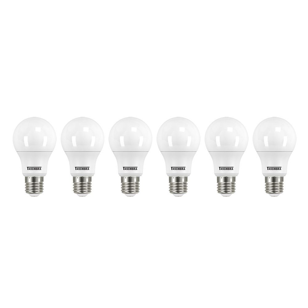 Encontraproduto.com.br - Kit 6 Lâmpadas Led Taschibra TKL 60 9W E27 Bivolt