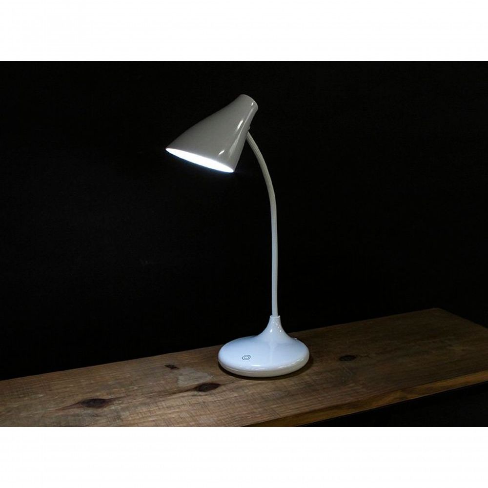Encontraproduto.com.br - Luminária de Mesa LED Splay Recarregável Branco Taschibra