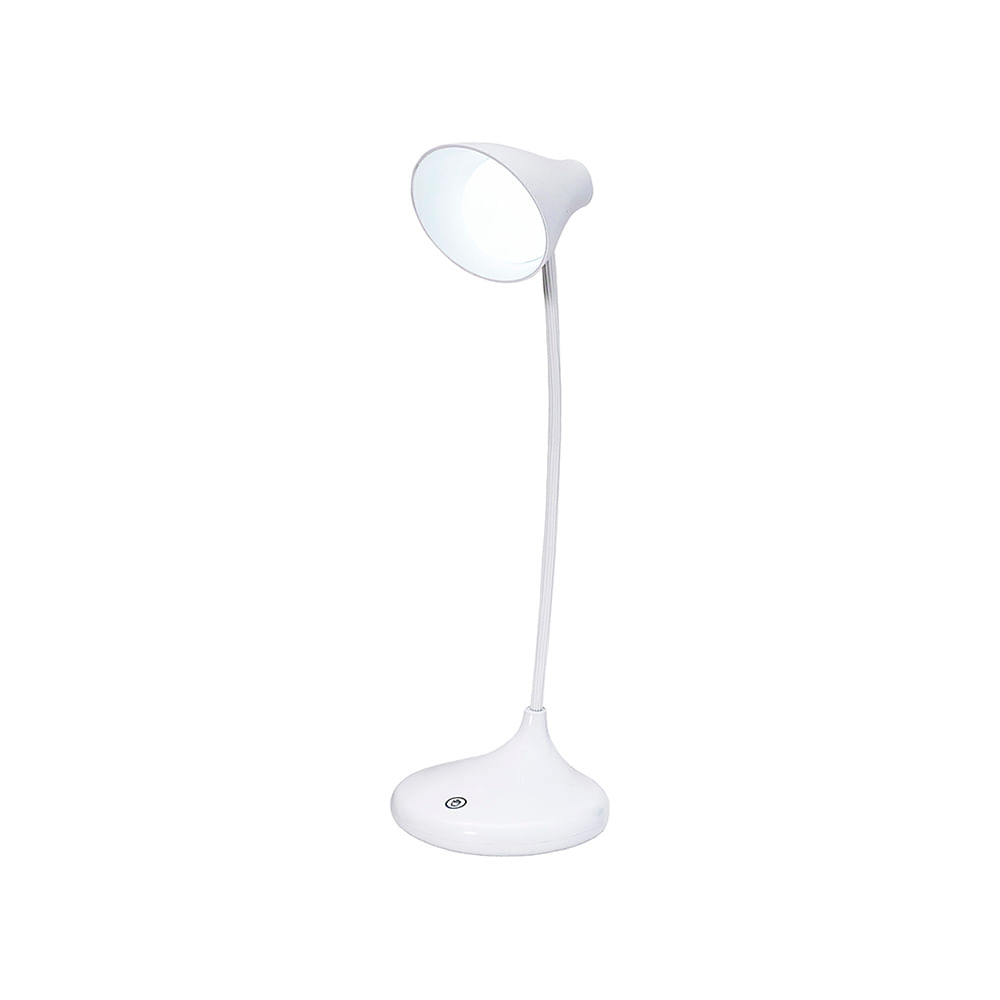 Encontraproduto.com.br - Luminária de Mesa LED Splay Recarregável Branco Taschibra