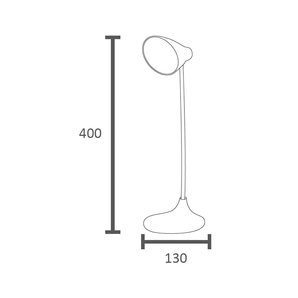 Encontraproduto.com.br - Luminária de Mesa LED Splay Recarregável Branco Taschibra