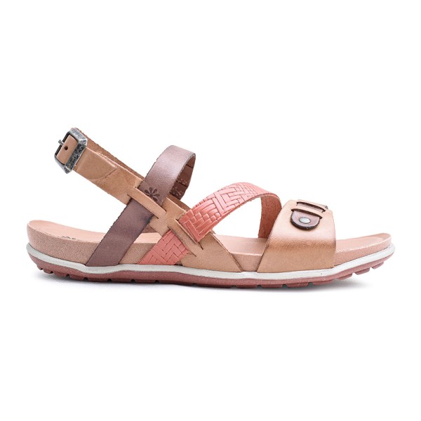 Encontraproduto.com.br - Sandália Flatform New Face Amarula Mix Feminina