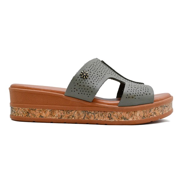 Encontraproduto.com.br - Tamanco Plataforma New Face Sálvia Feminino