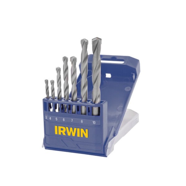 Jogo de 7 peças 3-10mm com brocas MD para concreto Irwin