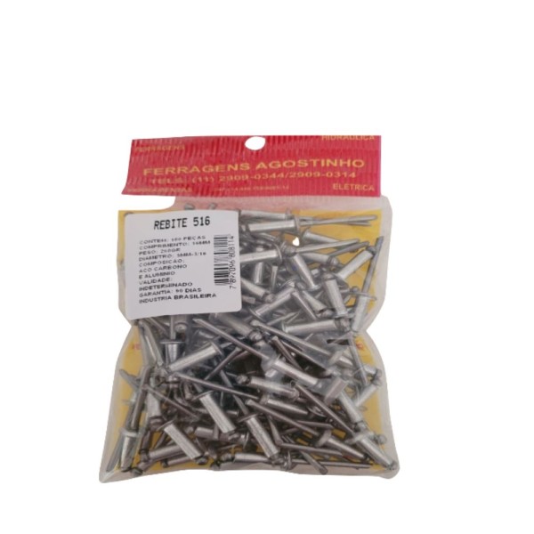 Encontraproduto.com.br - Rebite 516 Com 100 Agostinho