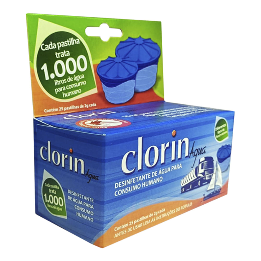 Encontraproduto.com.br - Clorin 1000 NTK - Caixa com 25 pastilhas
