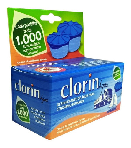 Encontraproduto.com.br - Clorin 1000 NTK - Caixa com 25 pastilhas