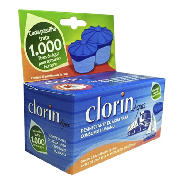 Encontraproduto.com.br - Clorin 1000 NTK - Caixa com 25 pastilhas