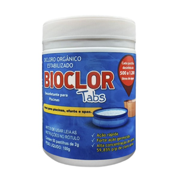 Encontraproduto.com.br - Pastilha desinfetante para piscinas Bioclor 2g